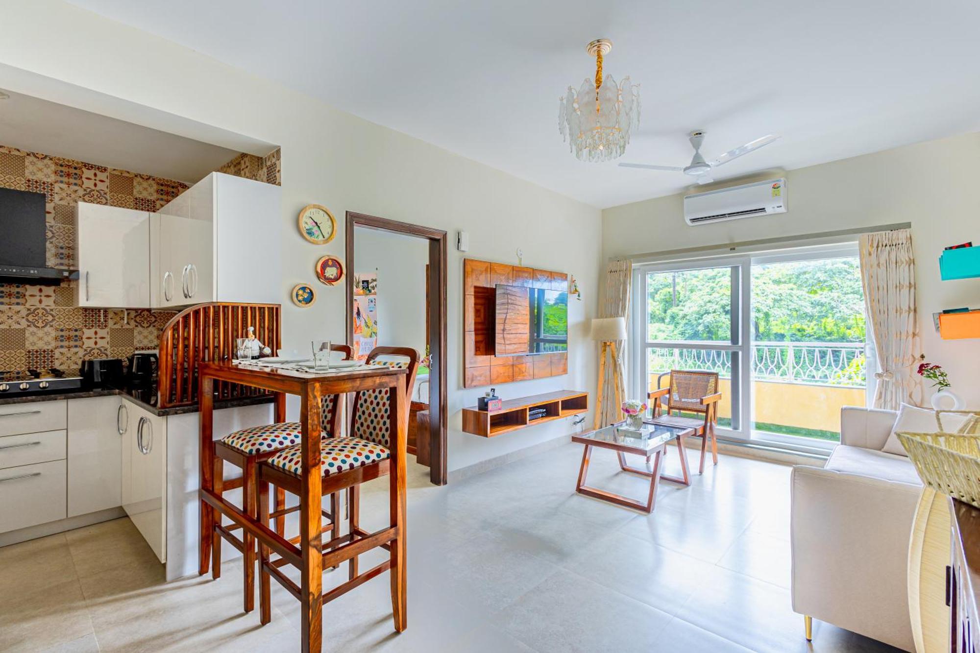 Alaya Stays 1 Bhk With Balcony & Pool - Veera Marina Candolim Dış mekan fotoğraf